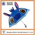 Professional Auto Open Cute Printing cartoon printed kids umbrella with whistle